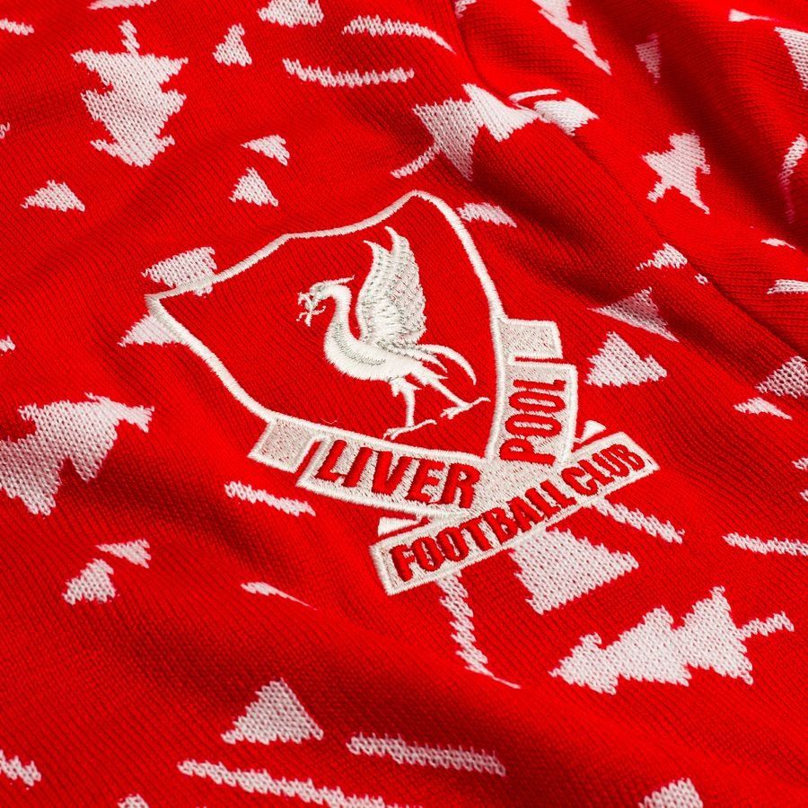 Liverpool Christmas Jumper Retro - Red/White - Men's-SoccerKits Hub | Buy Soccer Jerseys Online